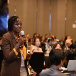 Kenyan delegation speaks during the 9th International Conference on Global Citizenship Education in Korea